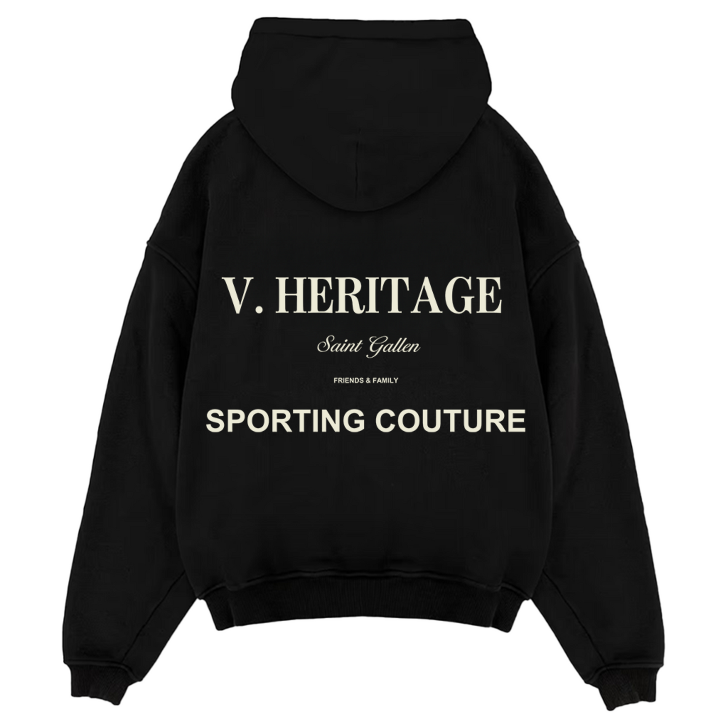 Sporting Couture Hoodie - Noir