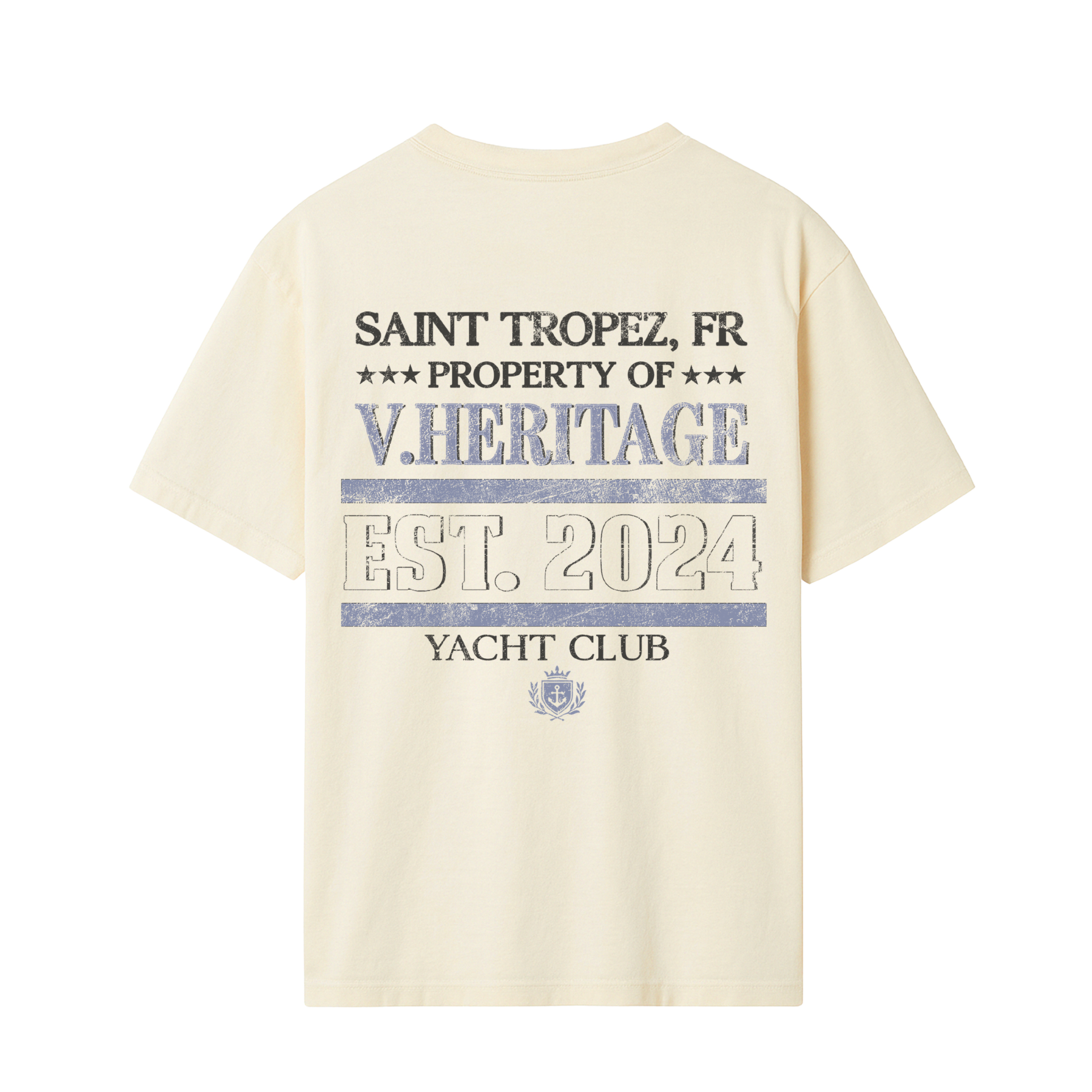 Property Of V Heritage Graphic T-Shirt - Buttercream