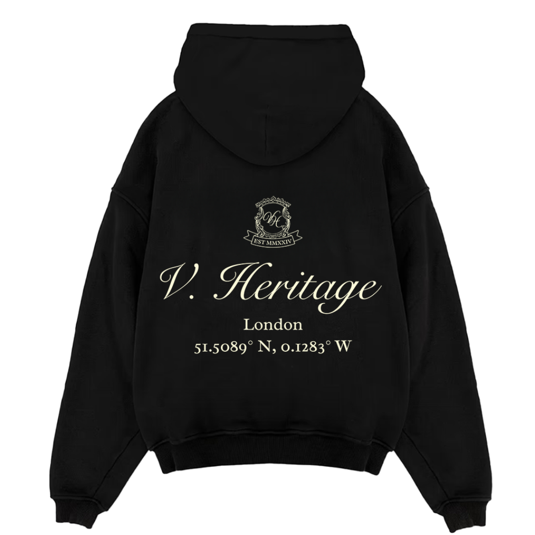 V Heritage Emblem Hoodie - Noir