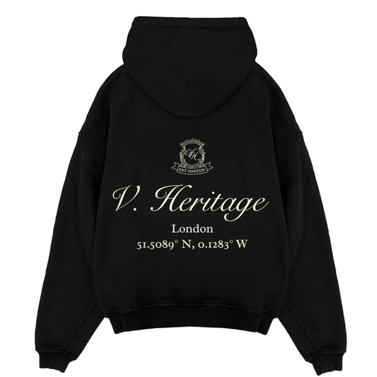 V Heritage Emblem Hoodie - Noir