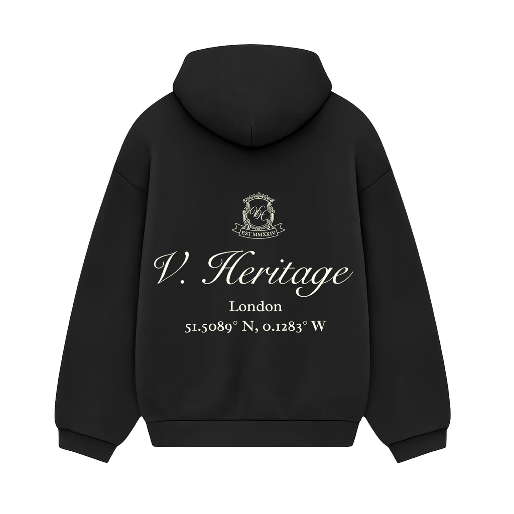V Heritage Emblem Hoodie - Noir