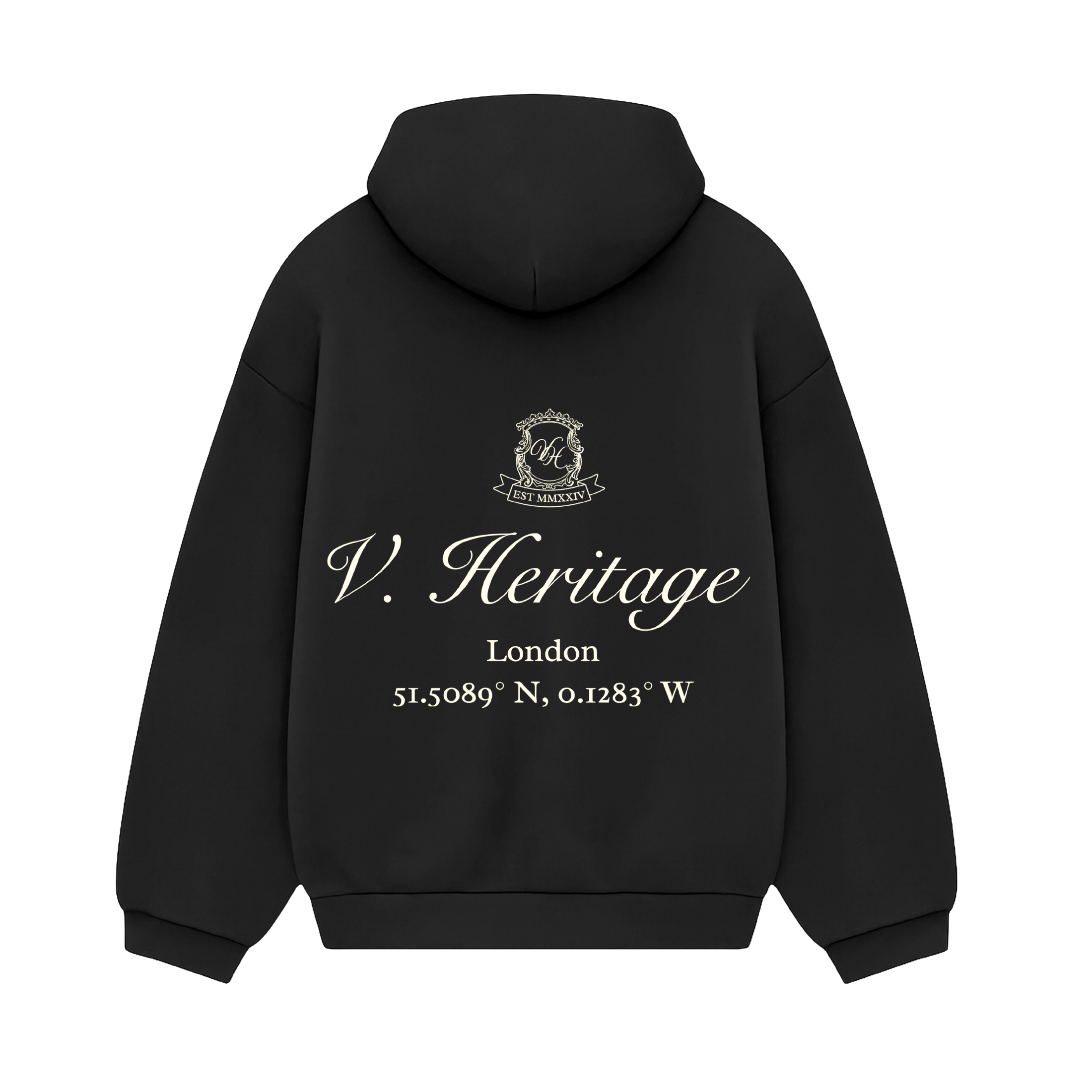V Heritage Emblem Hoodie - Noir