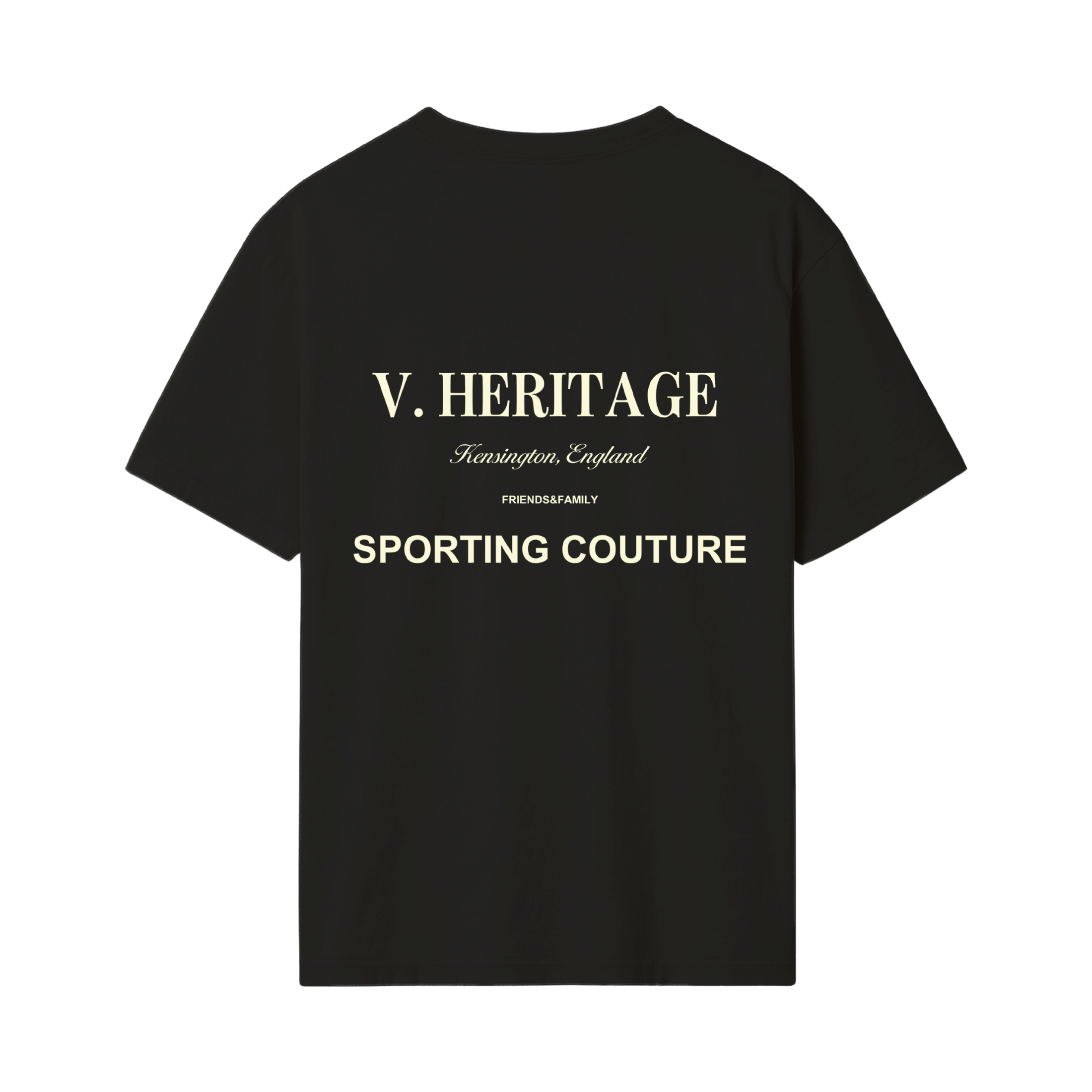 Sporting Couture T-shirt - Noir