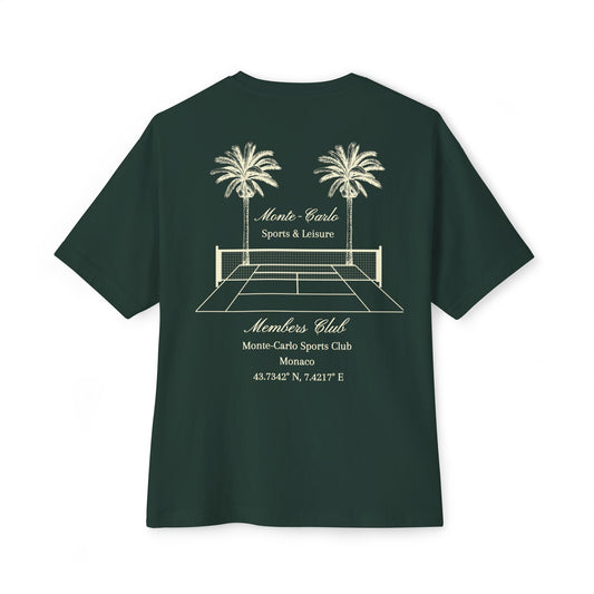 Monte Carlo Tennis Club Graphic T-shirt - Oxford Green