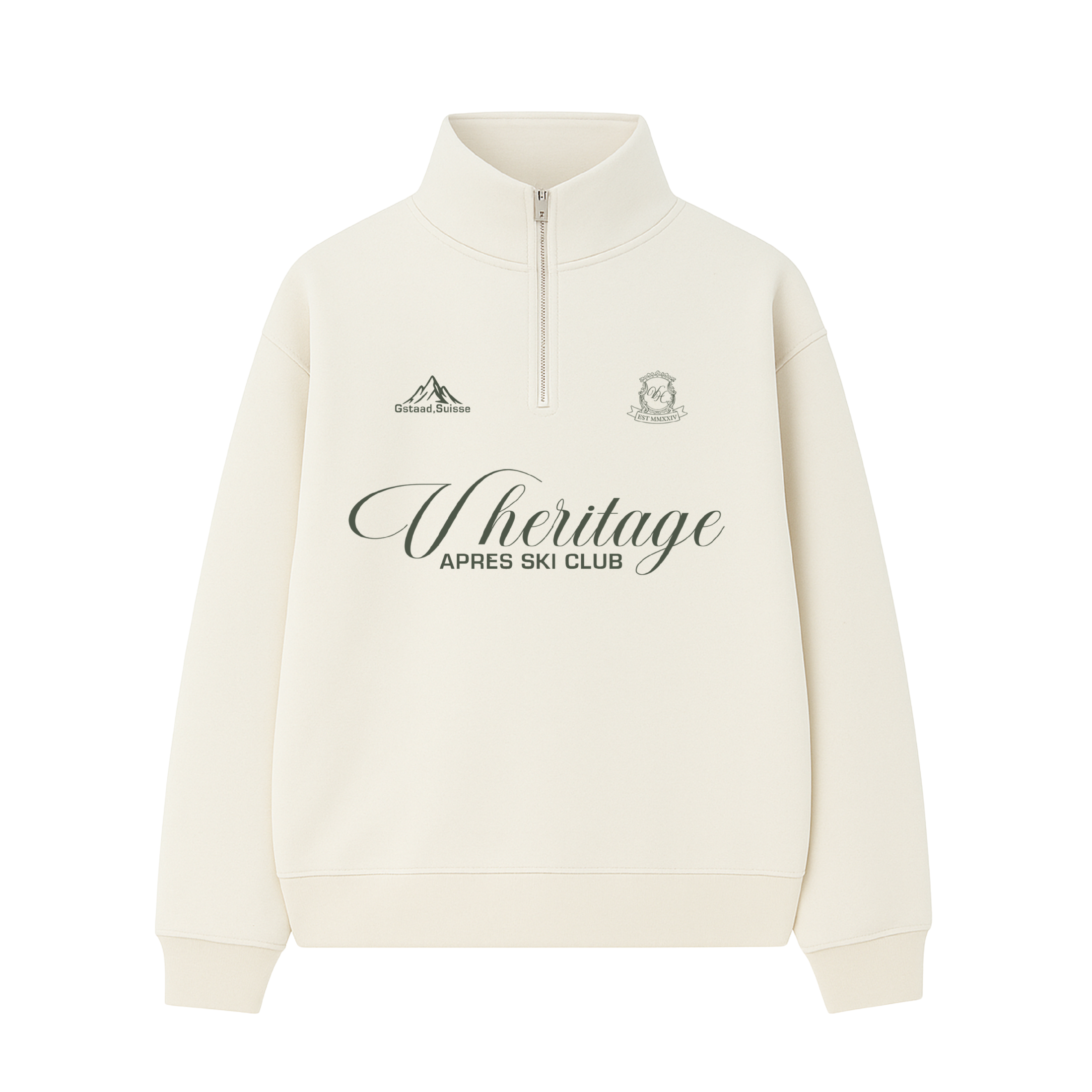 Apres Ski Club Quarter Zip - White