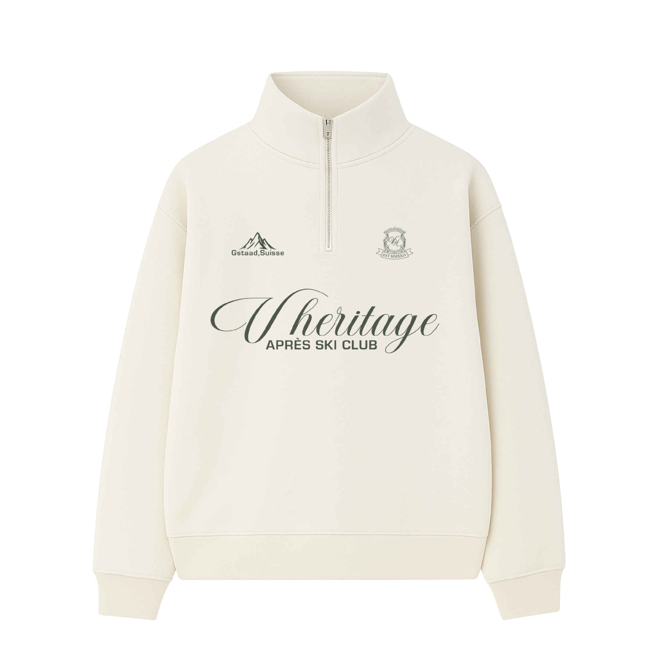 Apres Ski Club Quarter Zip - White
